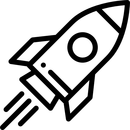 Icon foguete sobre os diferenciais profissionais
